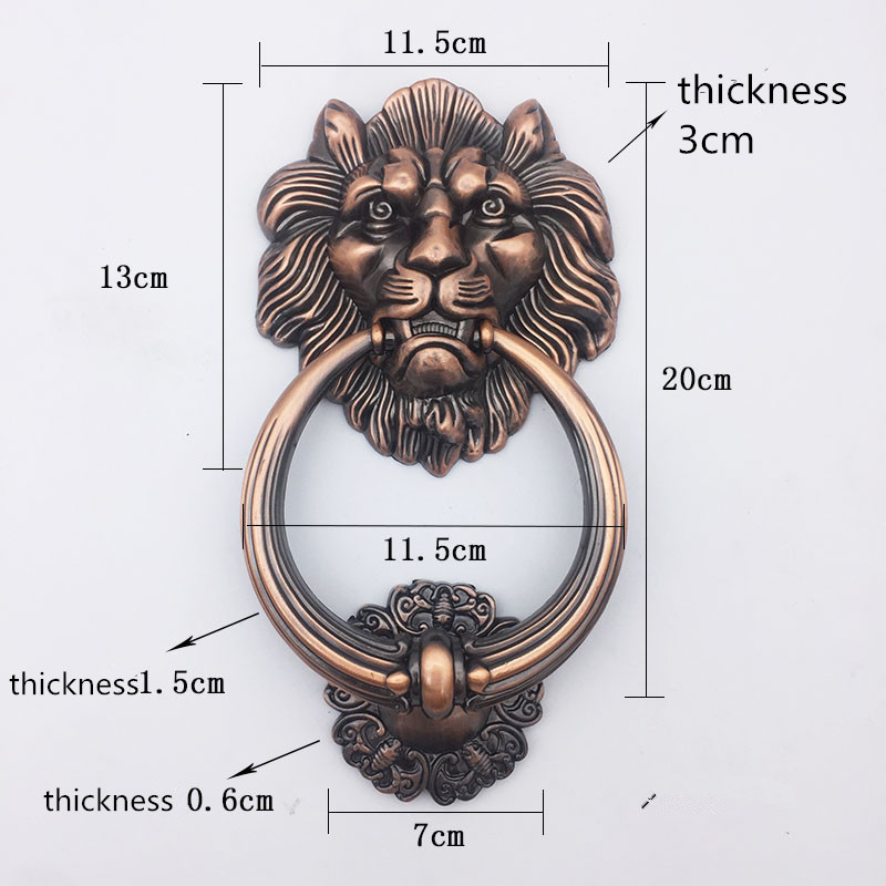 Furniture Hardware Decorative - Battente per Porta in Bronzo Antico