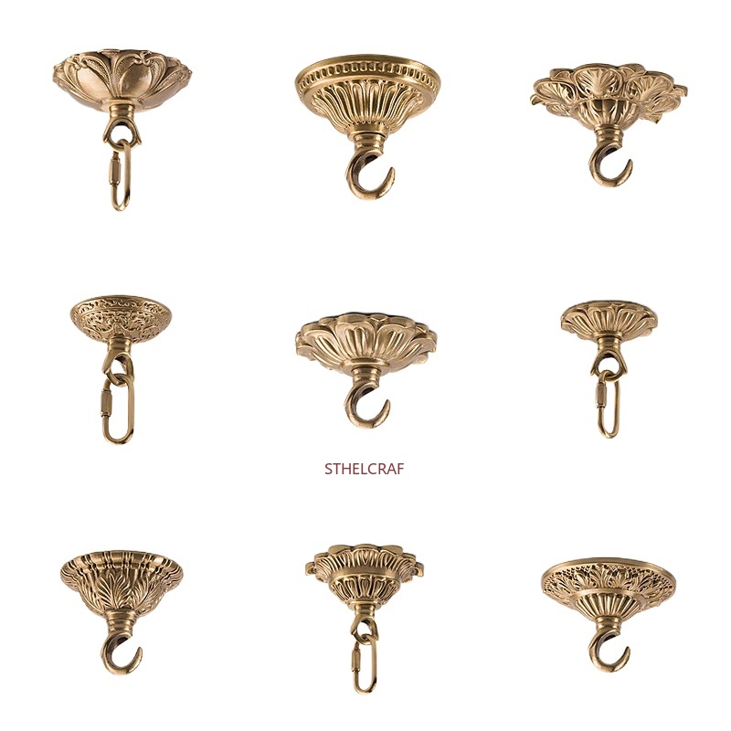 Furniture Hardware Decorative - 1 Pezzo Gancio in Ottone di