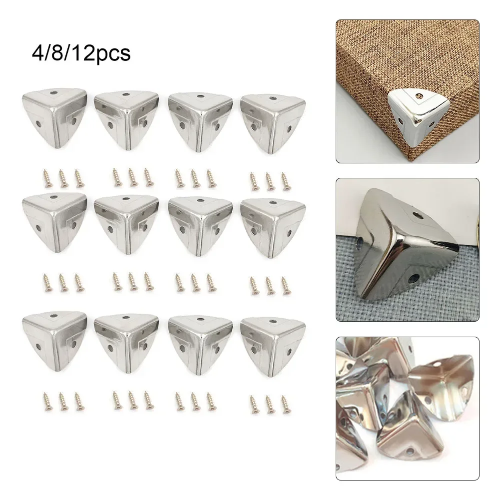 Furniture Hardware Decorative - 4/8/12pc protezione angolare scatola di metallo