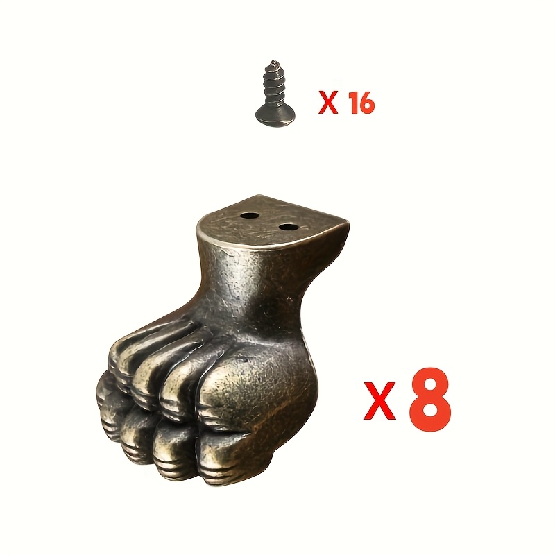 Furniture Hardware Decorative - 8 pz. Piedini Decorativi Antichi in