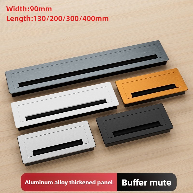 Furniture Hardware Outlet - 1 Pezzo Passacavo Rettangolare in Lega