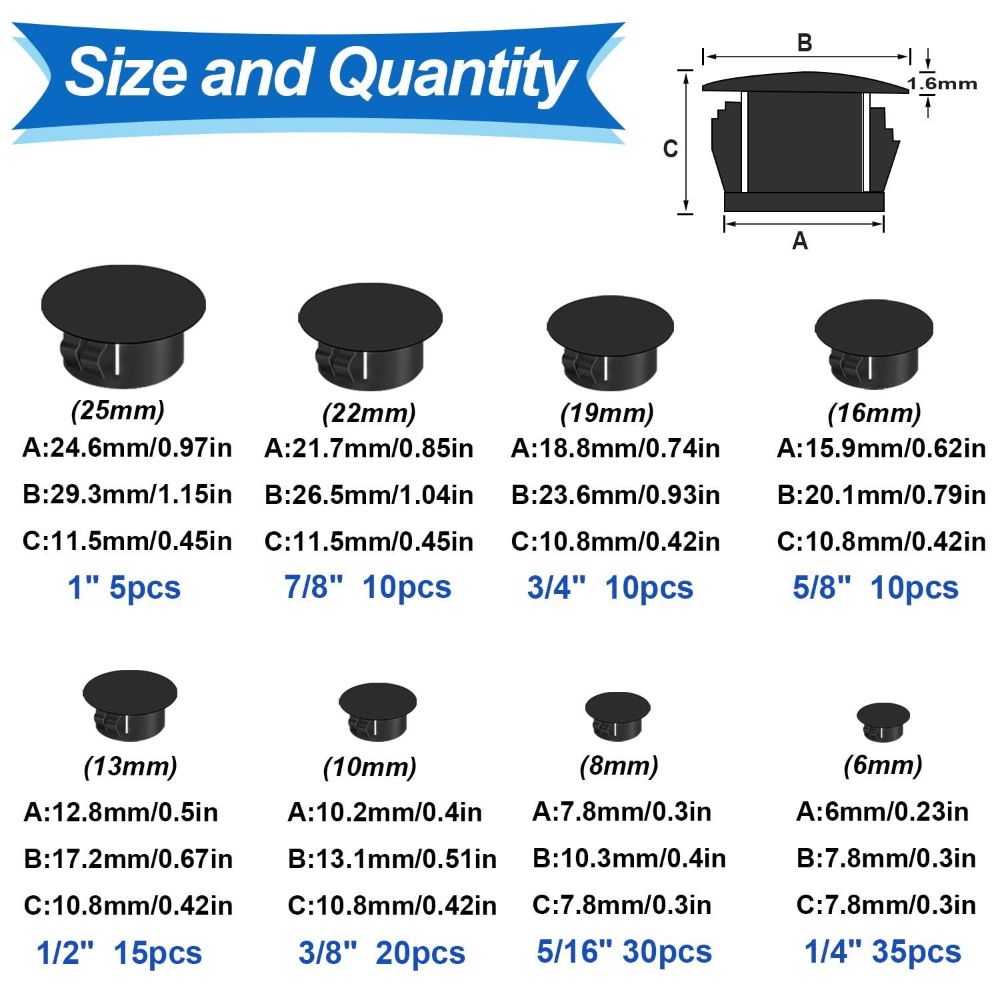 135 pezzi di copertura a vite  - Furniture Screw Type recensione e prezzo