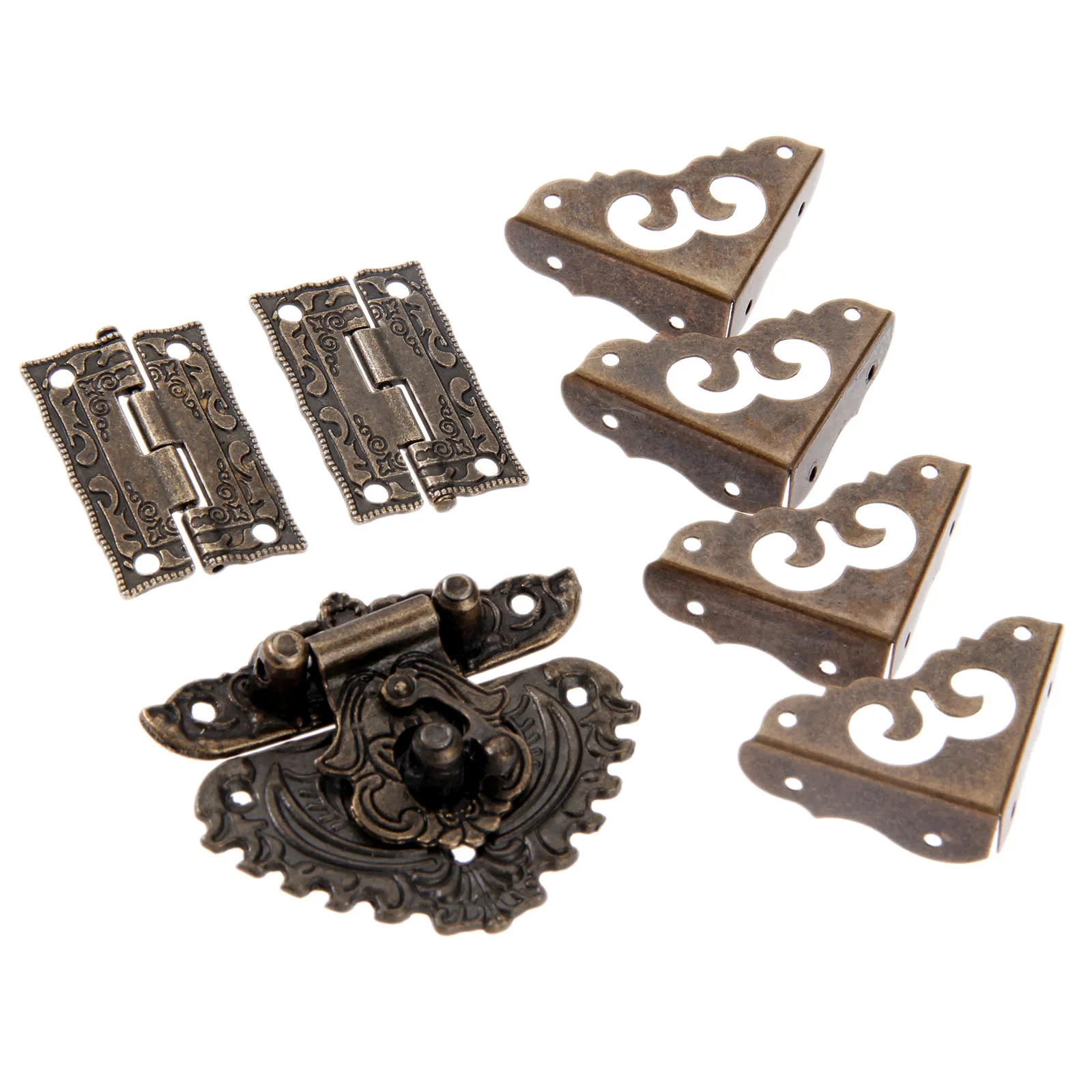 7 pz/set lucchetto in bronzo a - Furniture Hardware Decorative recensione e prezzo
