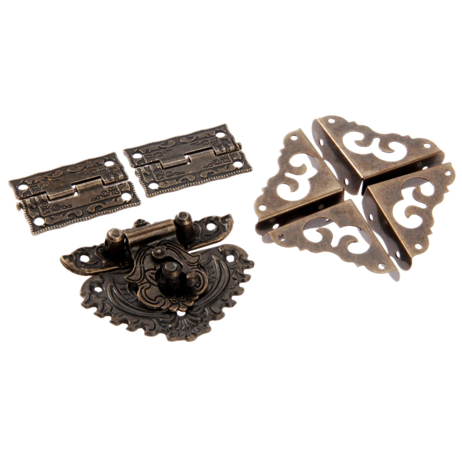 7 pz/set lucchetto in bronzo a - Furniture Hardware Decorative recensione e prezzo